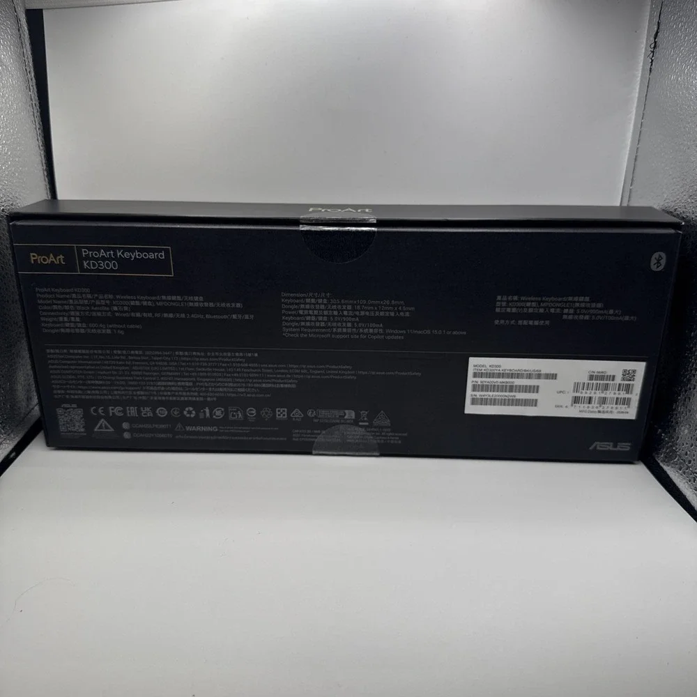 ASUS ProArt KD300 keyboard Home/Office USB + RF Wireless + Bluetooth QWERTY